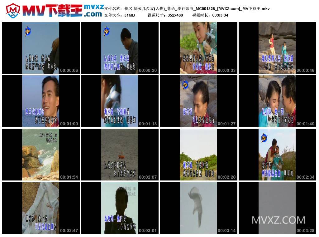 佚名-情爱几多哀(人物)_粤语_流行歌曲_MC901328